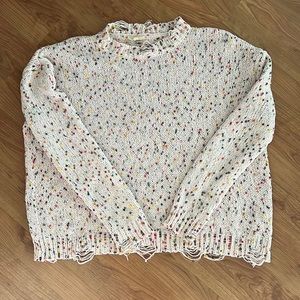 Mock Kneck Multicolored Sweater